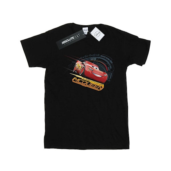 Disney Dam/Damer Bilar Blixten McQueen Bomull Boyfriend T- Black S