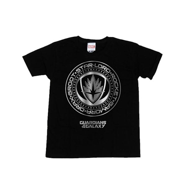 Marvel Boys Guardians Of The Galaxy Metallic Seal T-Shirt 5-6 år Black 5-6 Years