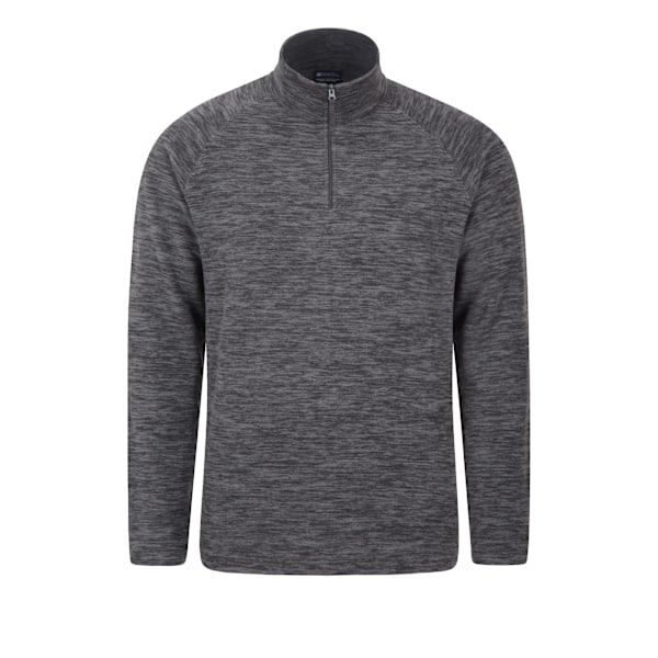 Mountain Warehouse Mens Snowdon Melange Fleece Top (2-pack) Black XS