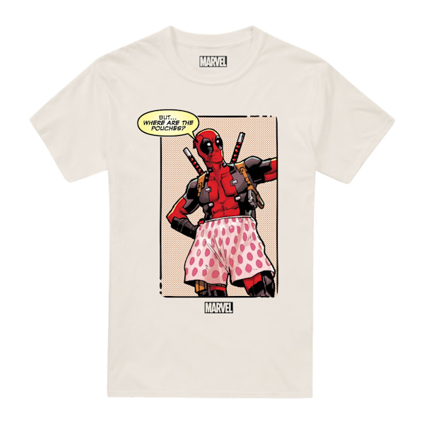 Deadpool Herr T-shirt med fickor Storlek L Naturlig Natural L