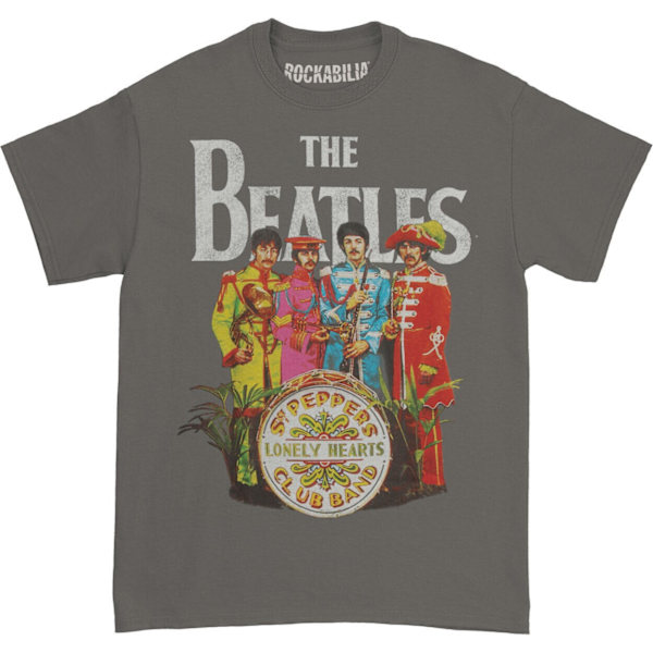 The Beatles Unisex Adult Sgt Pepper T-Shirt L Grå Grey L