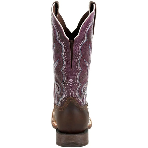 Durango Dam/Damer Lady Rebel Pro Cowboy-stövlar i fullnarvläder Oilded Brown/Plum 4 UK