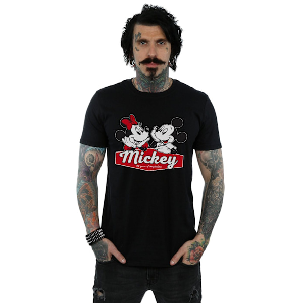 Disney Herr Mickie Och Minnie 90 År T-Shirt L Svart Black L