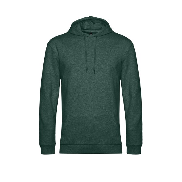 B&C Herr Hoodie S Mörkgrön Ljung Dark Green Heather S