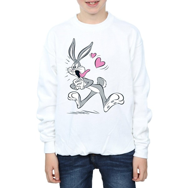 Looney Tunes Pojkar Bugs Bunny In Love Sweatshirt 7-8 År Vit White 7-8 Years