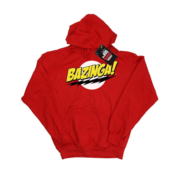 The Big Bang Theory Herr Sheldon Bazinga Hoodie S Röd Red S