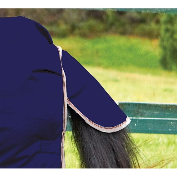 Weatherbeeta Comfitec Essential Lite Plus Avtagbar Hals Häst Navy/Silver/Red 5´ 6