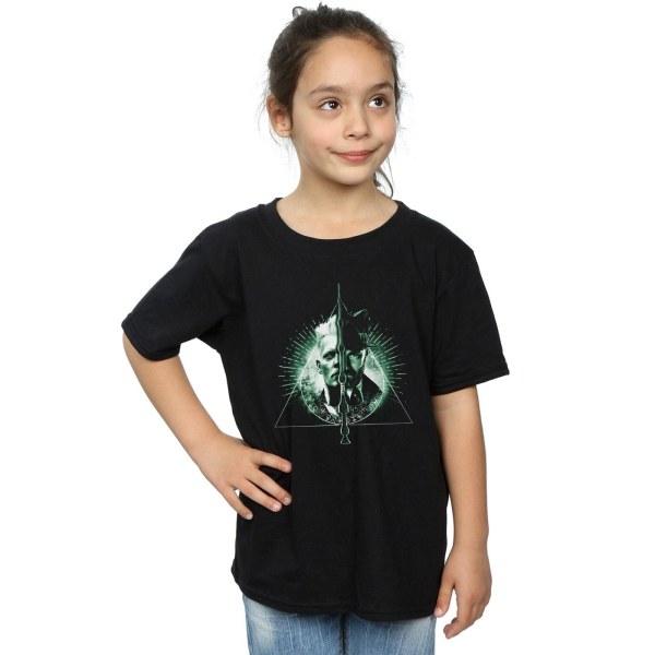 Fantastic Beasts Girls Dumbledore Vs Grindelwald T-shirt i bomull Black 7-8 Years