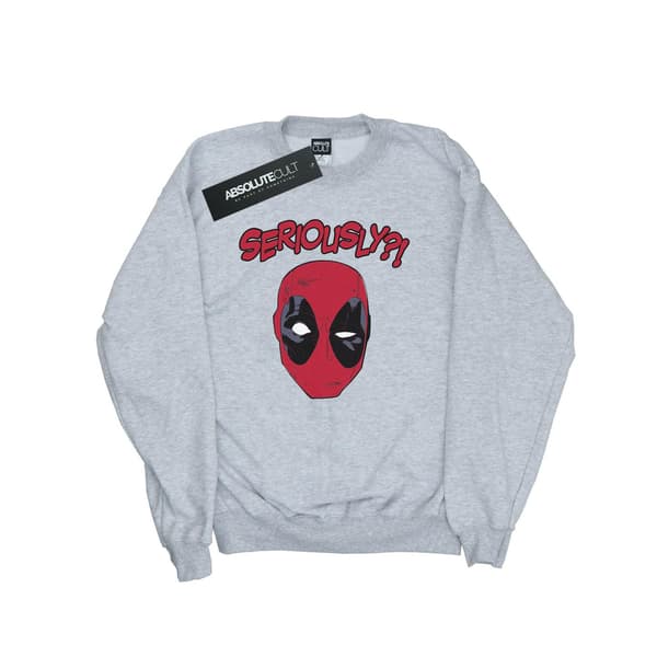 Marvel Womens/Ladies Deadpool Seriously Sweatshirt M Heather Grå Heather Grey M