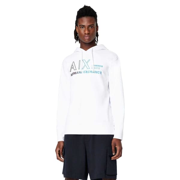 Armani Exchange Herr Logohoodie S Vit White S