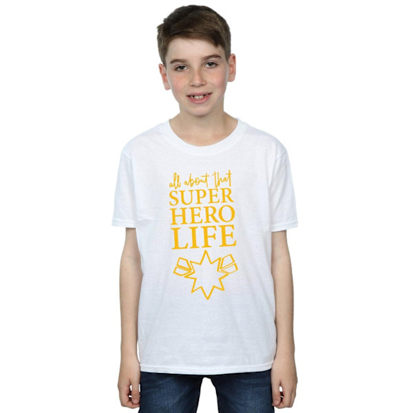 Marvel Pojkar Avengers Endgame Superhjälte Livsskizze T-Shirt 9-11 White 9-11 Years