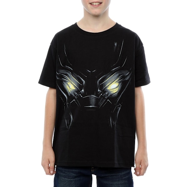 Black Panther Boys Eye Bomull T-shirt 9-11 år Svart Black 9-11 Years