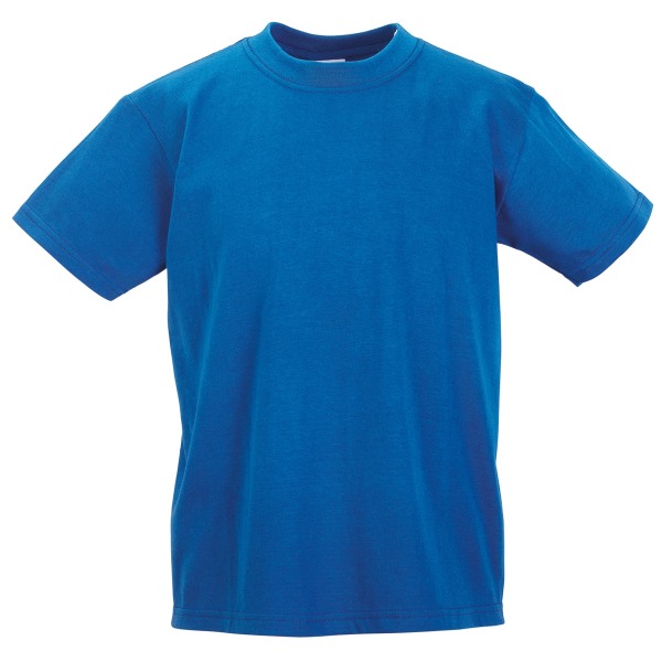 Jerzees Schoolgear Childrens Classic Plain T-Shirt (Pack of 2) Sky Blue 1-2