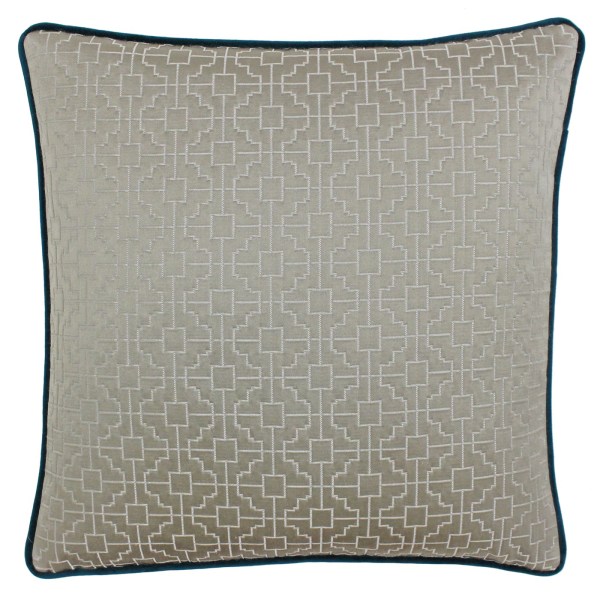 Riva Paoletti Belsize Cover 45x45cm Taupe/Teal Taupe/Teal 45x45cm