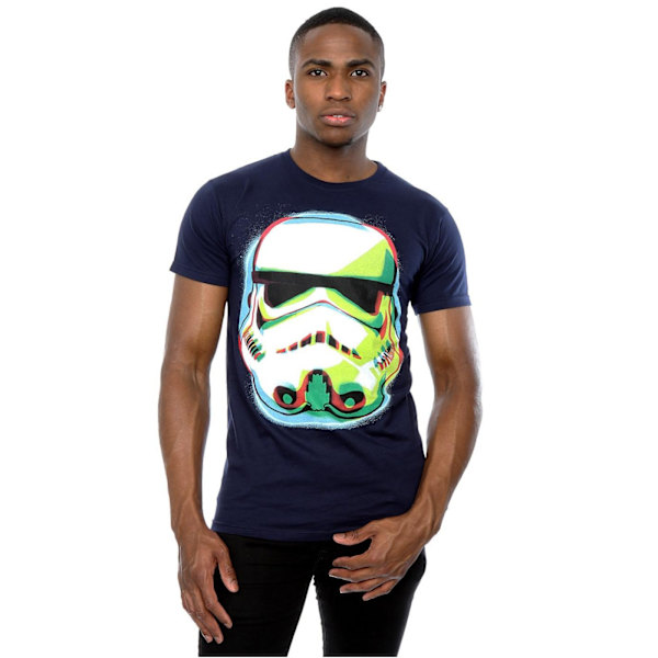Star Wars Stormtrooper Command Graffiti T-shirt M Deep Nav för män Deep Navy M