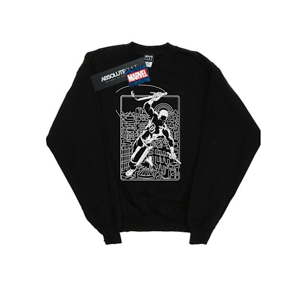 Marvel Herr Daredevil Silhouette Sweatshirt 4XL Svart Black 4XL