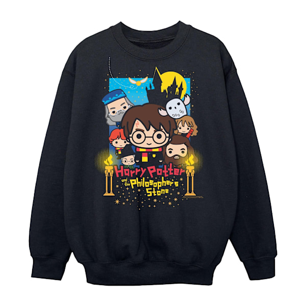Harry Potter och de vises sten Pojkar Sweatshirt 5-6 år Black 5-6 Years