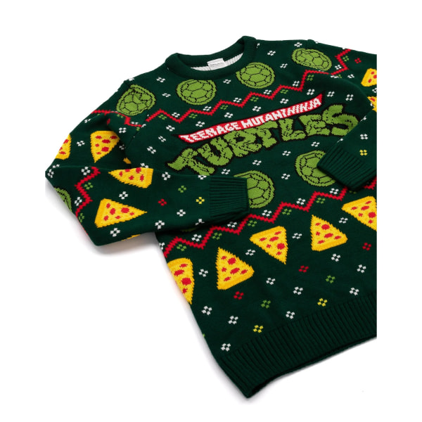 Teenage Mutant Ninja Turtles Unisex stickad tröja för vuxna L Gree Green L