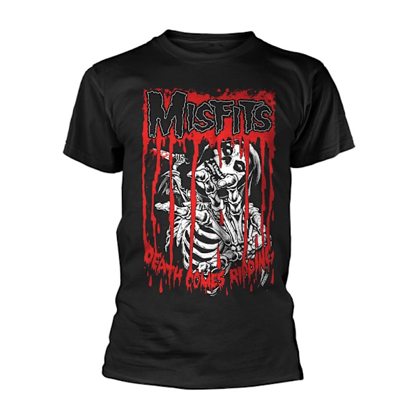 Misfits Unisex Adult Death Comes Ripping T-Shirt XL Svart Black XL