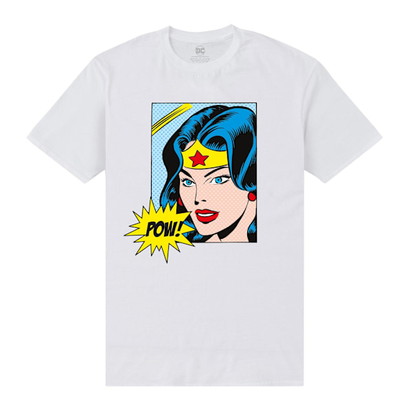 Wonder Woman Unisex Vuxen Pow T-Shirt XXL Vit White XXL