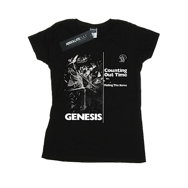 Genesis Womens/Ladies Counting Out Time Bomull T-shirt L Svart Black L