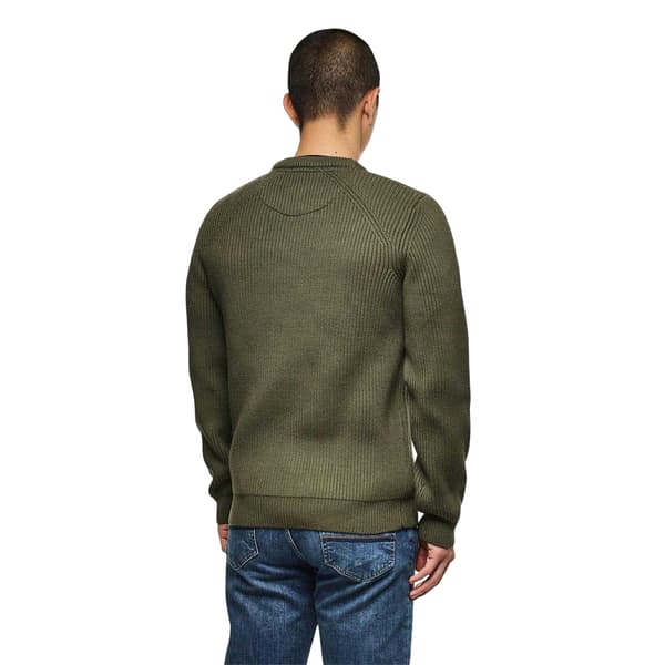Weekend Offender Herr Morello Ribbstickad Tröja L Grön Green L