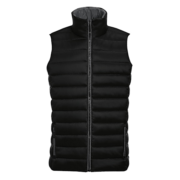 SOLS Herr Wave Vadderad Vattenavvisande Bodywarmer/Gilet S Svart Black S