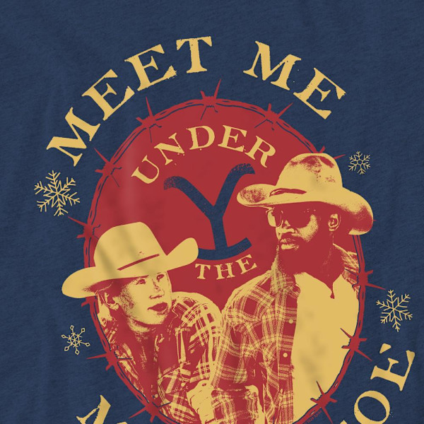 Yellowstone Unisex Vuxen Meet Me Under The Mistletoe Jul Navy S