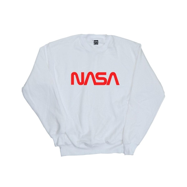 NASA Herr Modern Logo Sweatshirt L Vit White L