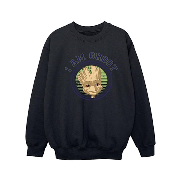 Guardians Of The Galaxy Girls Groot Varsity Sweatshirt 3-4 år Black 3-4 Years