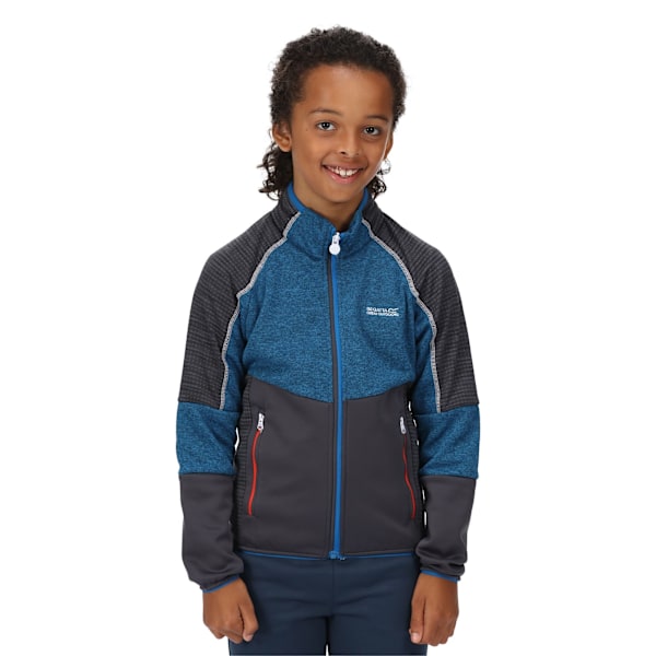 Regatta Oberon V Softshelljacka för barn 9-10 år Imperial Blue/India Grey Imperial Blue/India Grey 9-10 Years