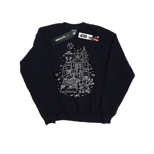 Star Wars Herr Empire Jultröja XL Marinblå Navy Blue XL