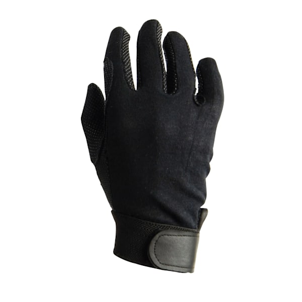 Dublin Adults Track Riding Gloves Small Black Black Small