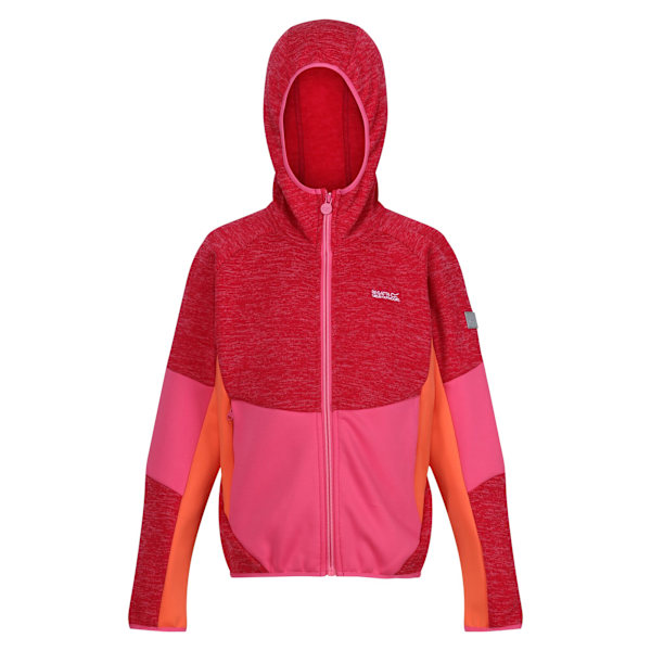 Regatta Barn/Barn Dissolver VIII Full Zip Fleece Jacka 3- Pink Potion/Flamingo Pink/Satsuma 3-4 Years