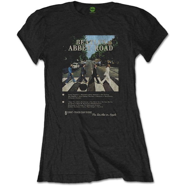 The Beatles Damkläder/Dam 8 Spår Abbey Road T-Shirt XXL Svart Black XXL