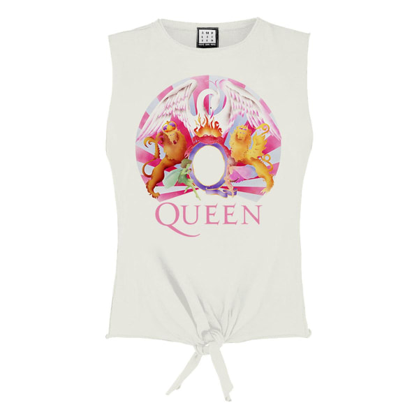 Amplified Womens/Ladies Live At The Opera Queen Vintage Crop To White S