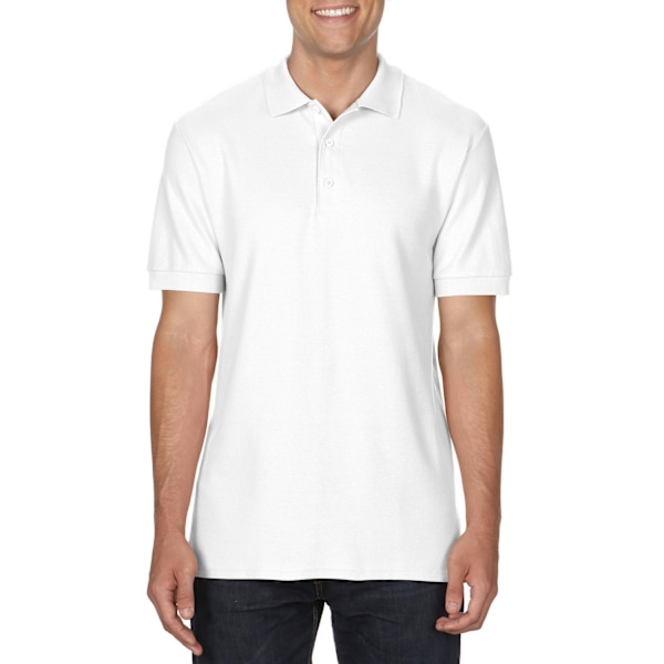 Gildan Herr Hammer Plain Pique Poloshirt XXL Vit White XXL