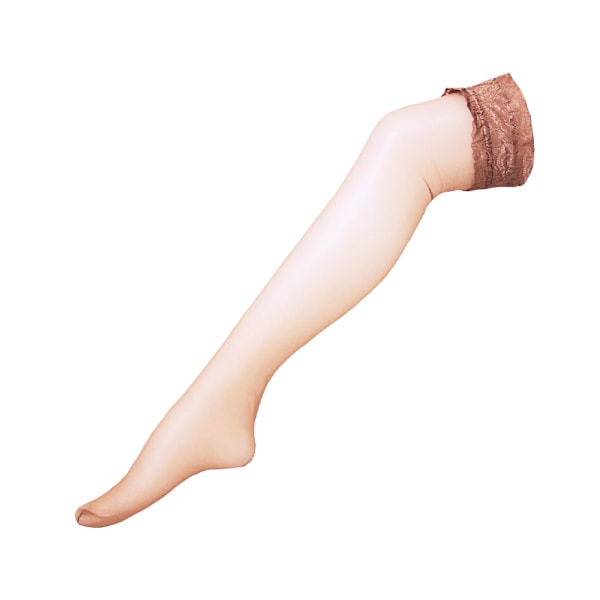 Couture Dam/Damer Lyxiga Djupa Spetsstrumpor L-XL Natural L-XL