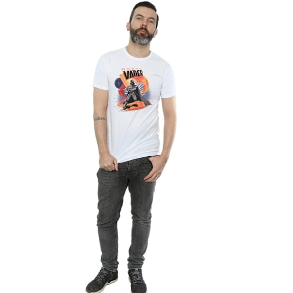 Star Wars Darth Vader Swirling Fury T-shirt M Vit White M
