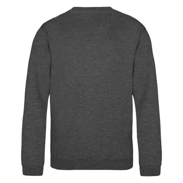 AWDis Just Hoods Barn/Barn Ungdom Enfärgad Sweatshirt med Rund Hals 5-6 Charcoal 5-6 Years