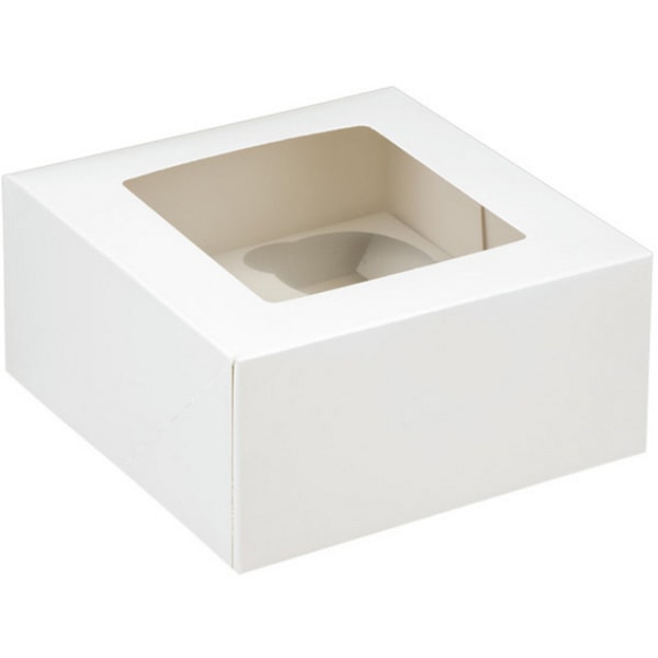 Club Green Muffin/Cupcake Box (paket med 2) 2 x 12 Vit White 2 x 12