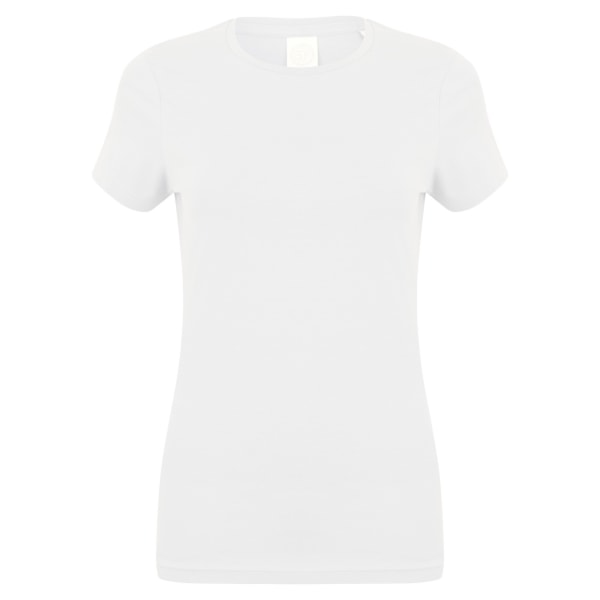 Skinni Fit Dam/Kvinnor Feel Good Stretch Kortärmad T-shirt White S