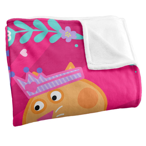 Greta Gris Peppa, Suzy, Candy Vänner Filt One Size Vit White One Size