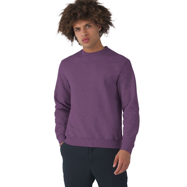 B&C Herr Set In Sweatshirt 2XL Heather Purple Heather Purple 2XL
