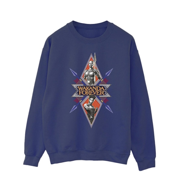 Marvel Wakanda Forever Tribal Spear Chest Sweatshirt XL Na Navy Blue XL