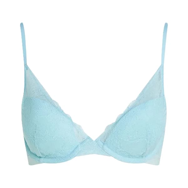 Calvin Klein Dam/Kvinnor Spetsfodrad Plunge BH 34D Straw Straw 34D