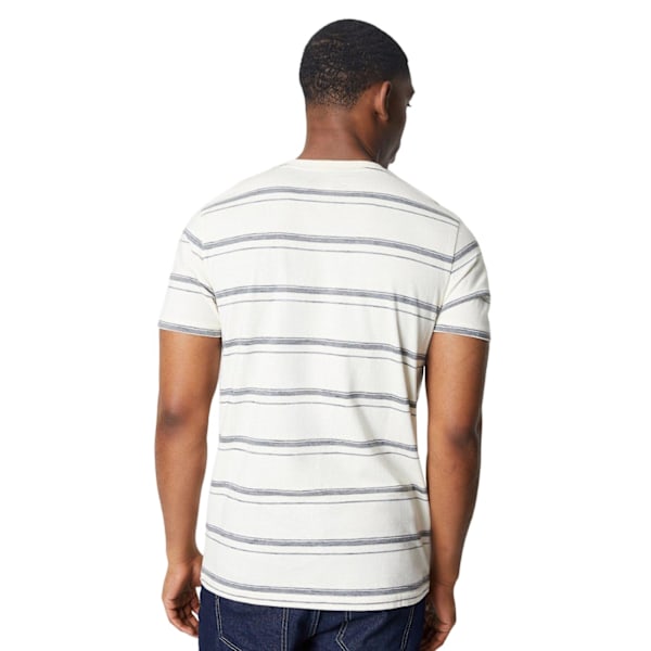 Maine Herr T-shirt med breda ränder Storlek M Off White Off White M