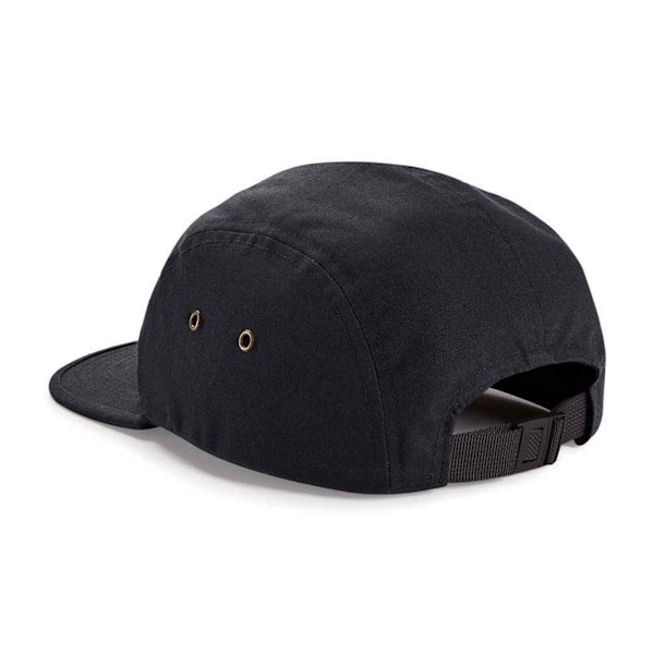 Beechfield Baseballkeps i bomullscanvas, One Size, Svart Black One Size