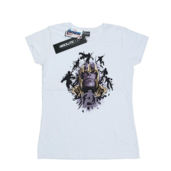 Marvel Womens/Ladies Avengers Endgame Warlord Thanos Bomull T-S White M