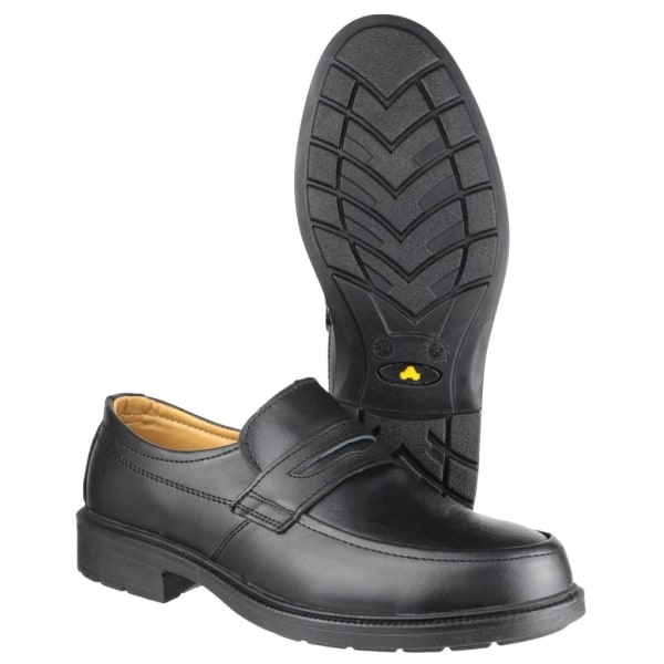 Amblers Safety Mens FS46 Mocc Toe Safety Slip On Shoe 9 UK Blac Black 9 UK